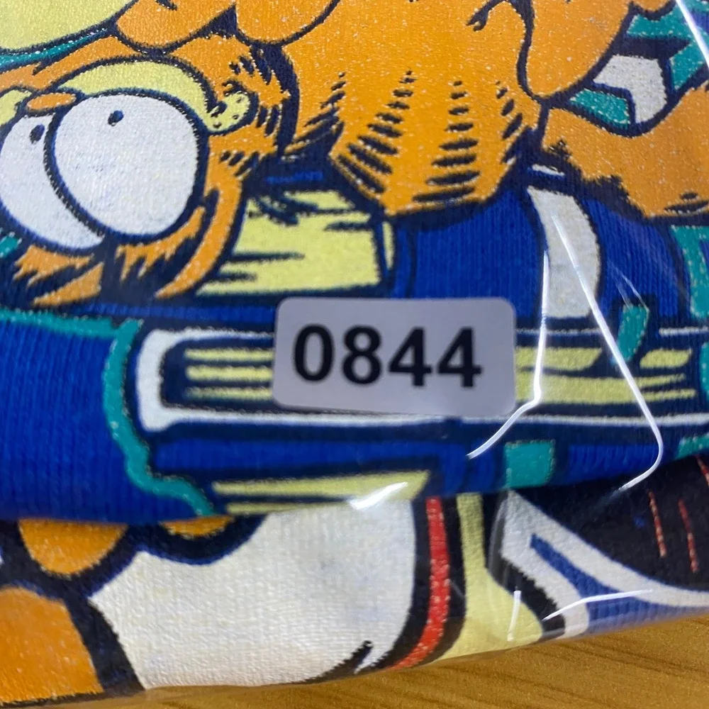 Vintage 1994 Garfield Paws Toddler 2T Blue Red Basketball Shirt Shorts Set